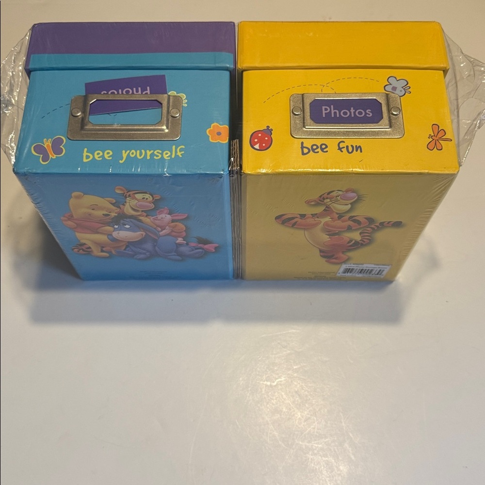 NEW Vintage disney Winnie The Pooh & Friends Photo Storage Boxes - Picture 5 of 5